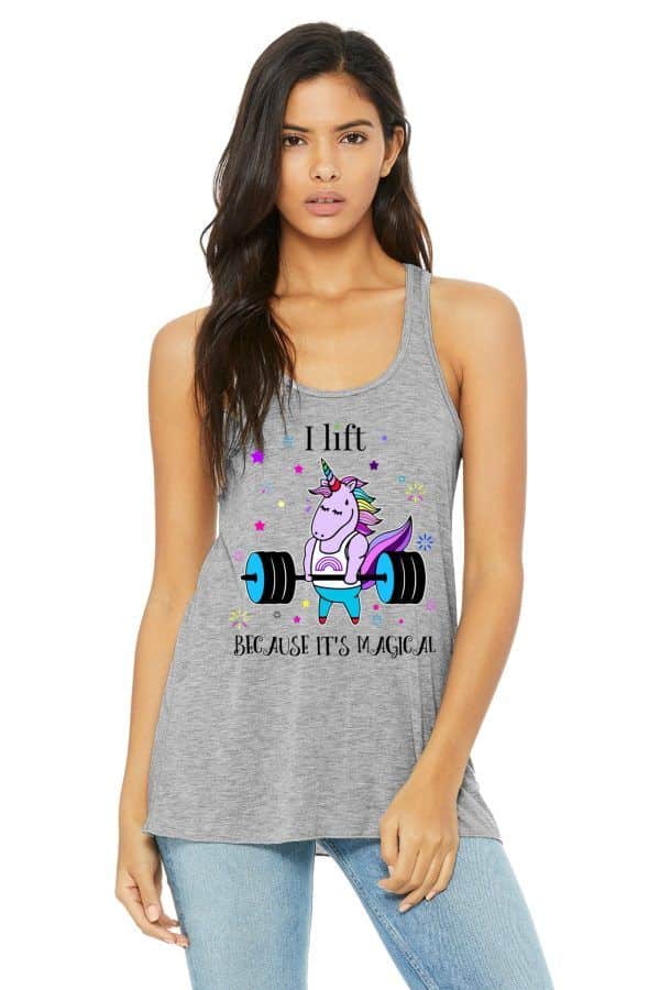 Lifting is Magical. Deadlifting Unicorn on a Tank Top