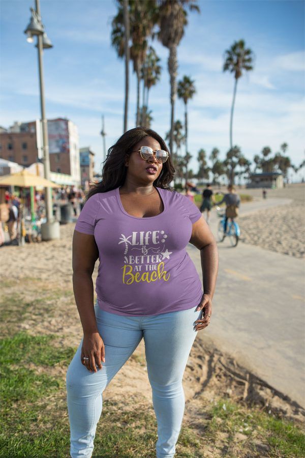 Life Is Better At The Beach Tshirt (purple)