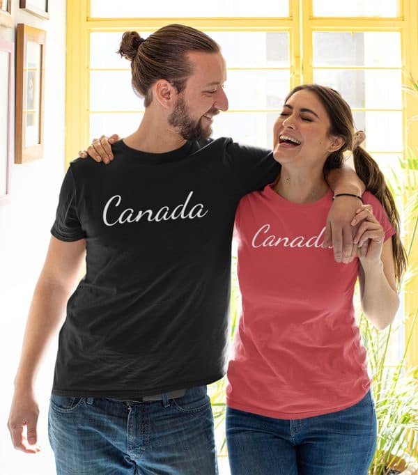 canada happy couple posing